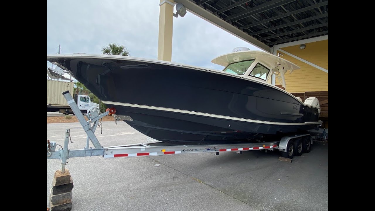 2021 Scout 355 LXF Boat at MarineMax Charleston
