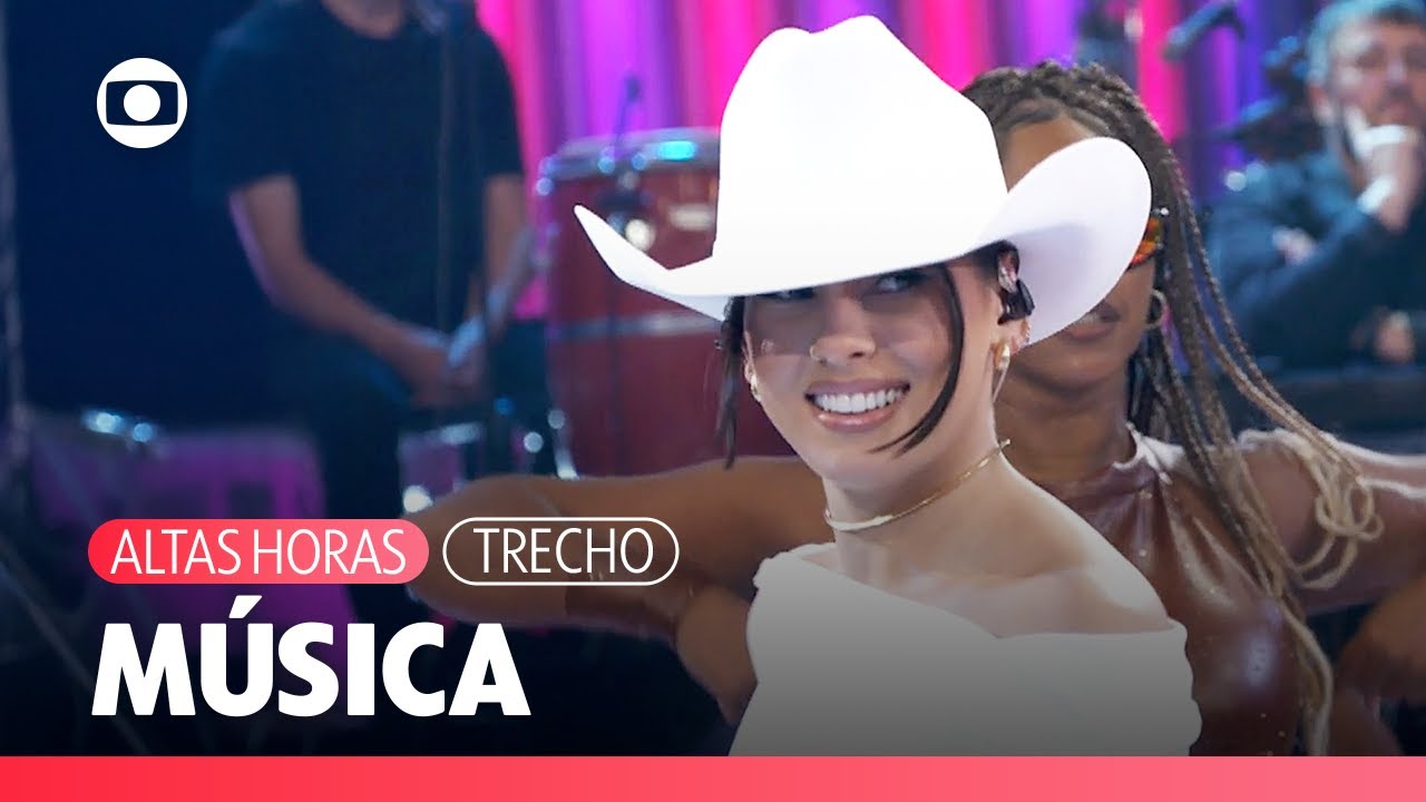 Ana Castela (feat Dennis e MC GW) canta o sucesso 'Ram Tchum' no palco do Altas Horas! | TV Globo