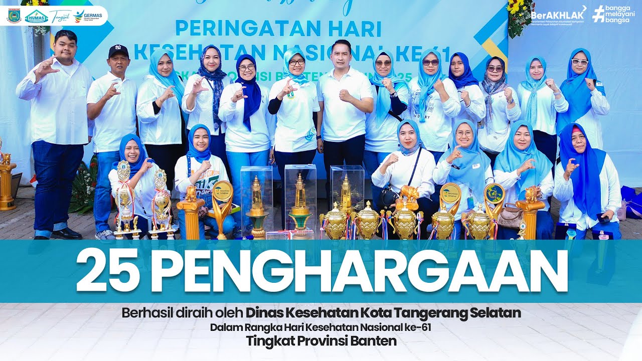 Dinkes Kota Tangerang Selatan Borong 25 Penghargaan Prestisius di Puncak HKN ke-61 Provinsi Banten
