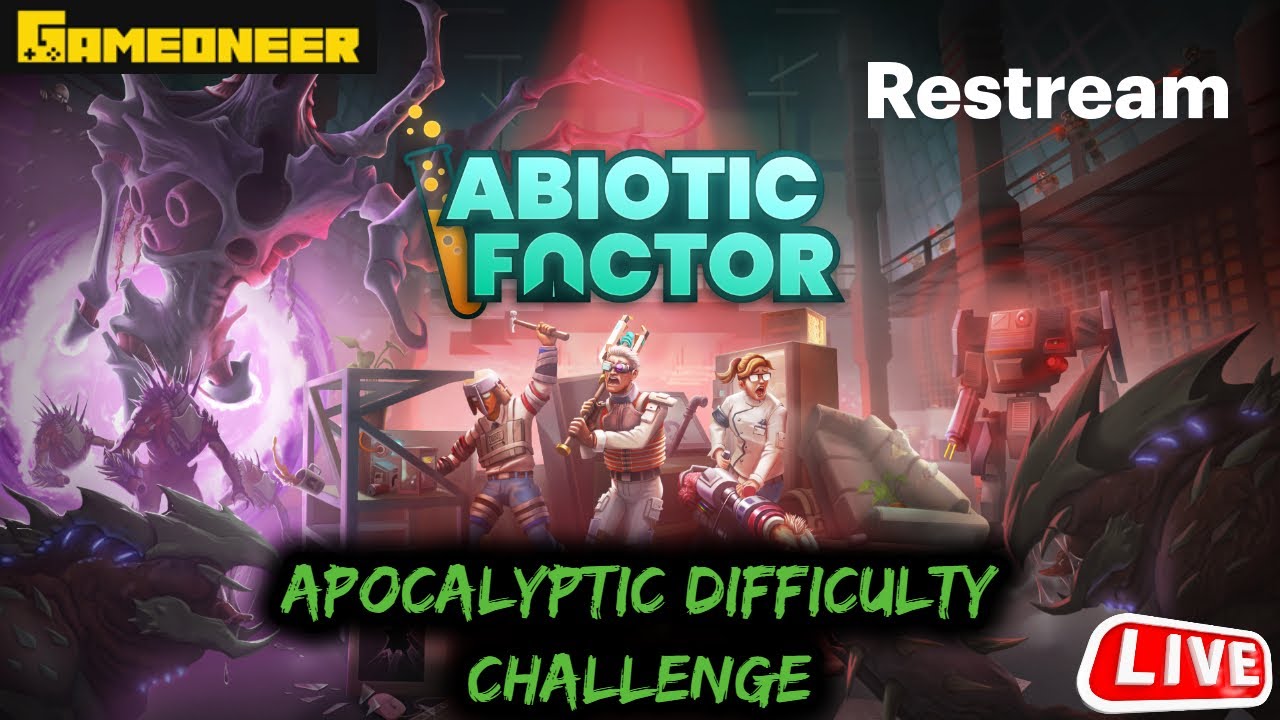 🔴Gameoneer Survival Challenge: Complete Abiotic Factor on Apocalyptic 2x Enemy Damage Difficulty