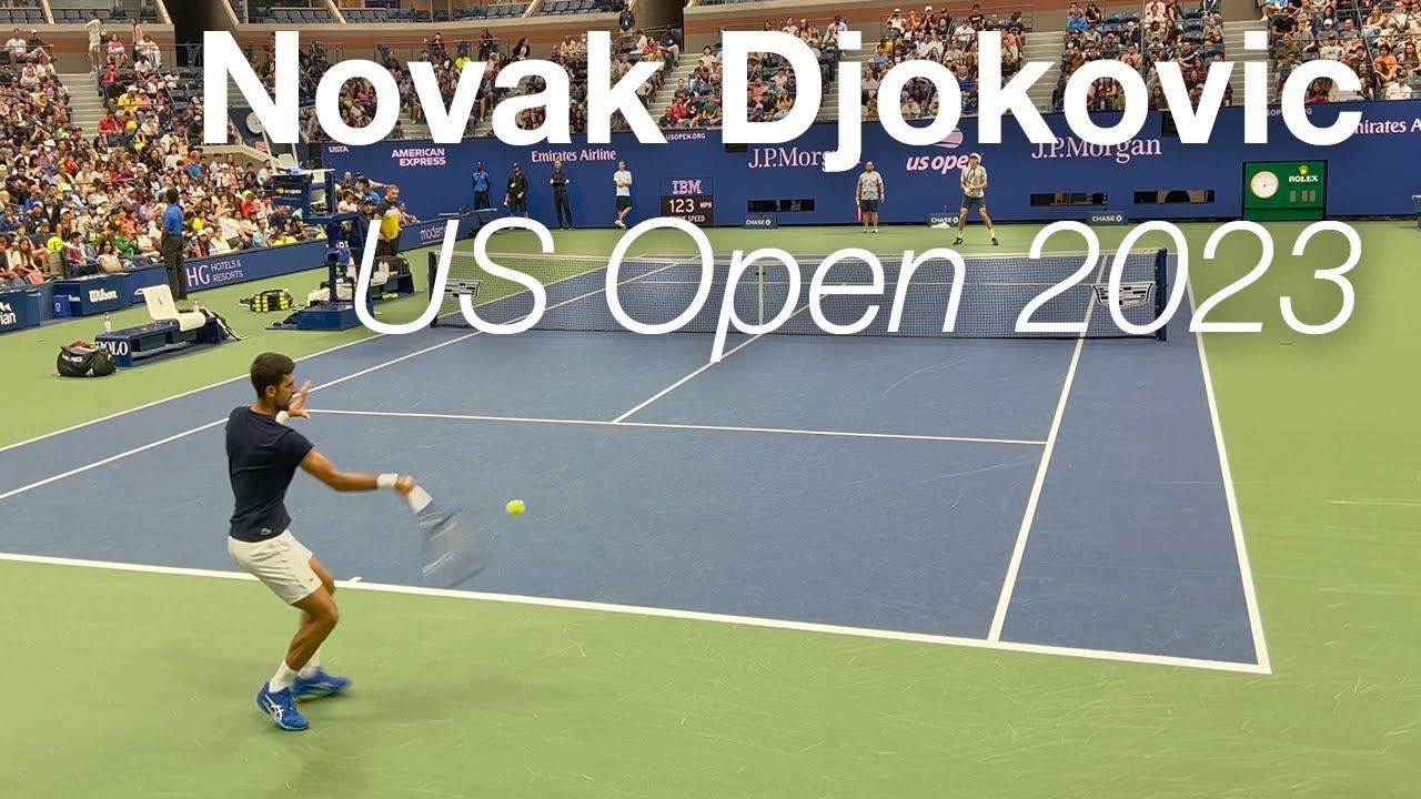 Novak Djokovic Warm-Up Practice at the US Open 2023! (4k, 60FPS)