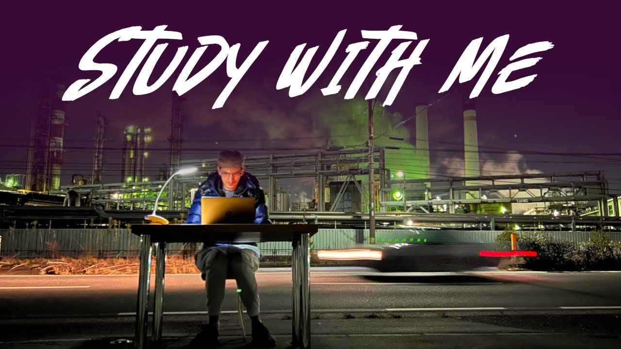 Study With Me in the Factory Zone, Cyberpunk Japan | Vaporwave Vaportrap 1-hour Pomodoro 25/5 Timer