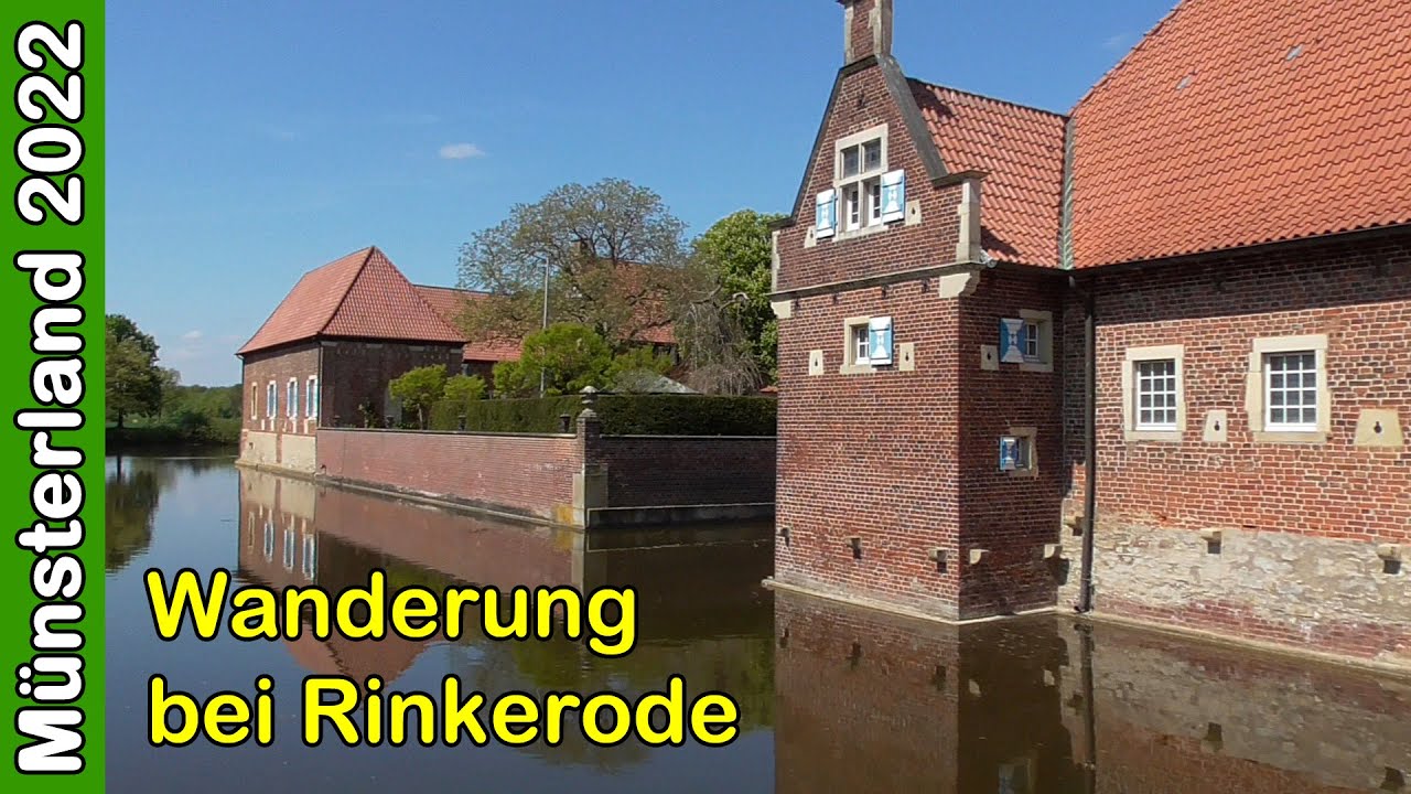 Münsterland 2022: Rundwanderung von Rinkerode zu 2 Wasserschlössern: Haus Bisping und Haus Borg