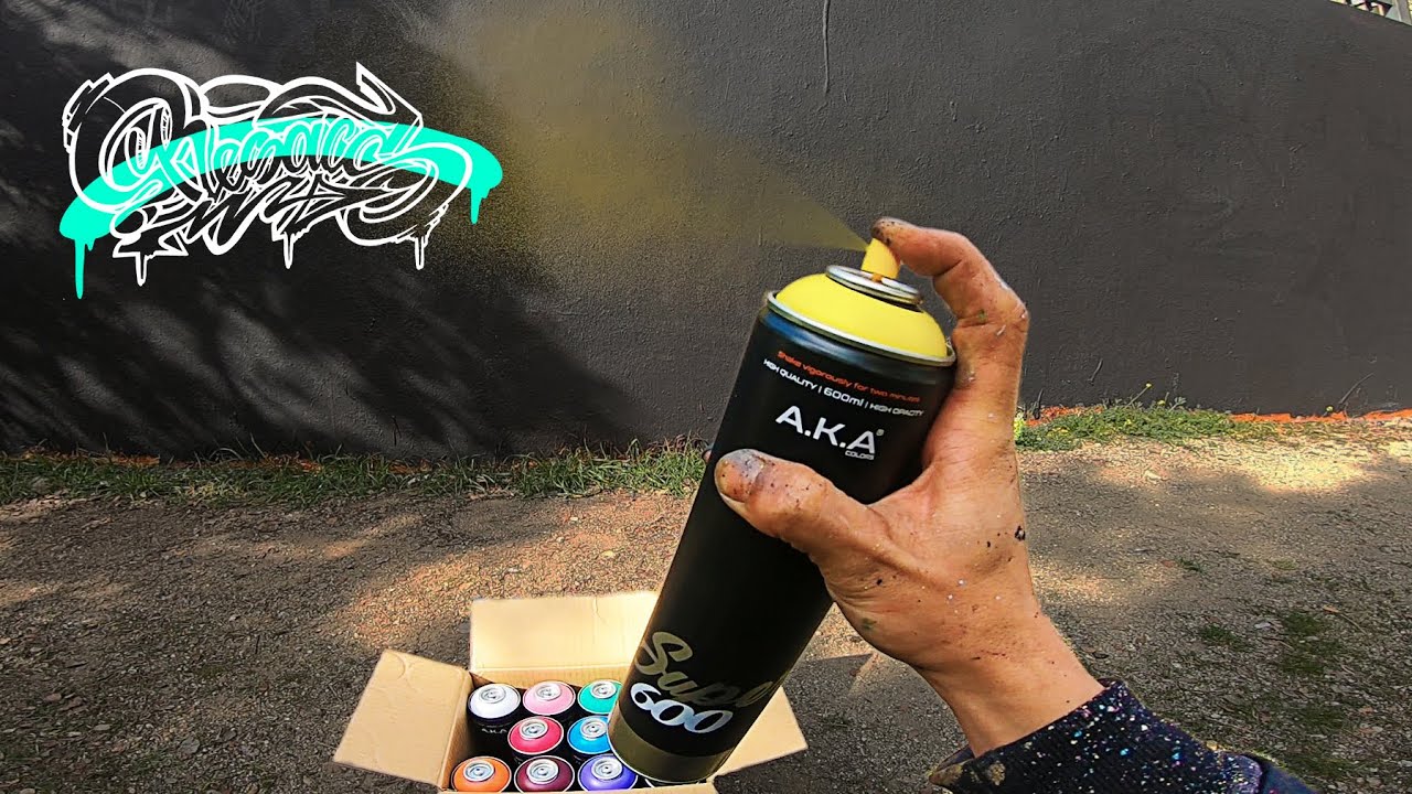 RESAKS - 🔥 Testing Super 600 Spray Cans Of AKA Colors 🔥 [ Big Graffiti Letters ]
