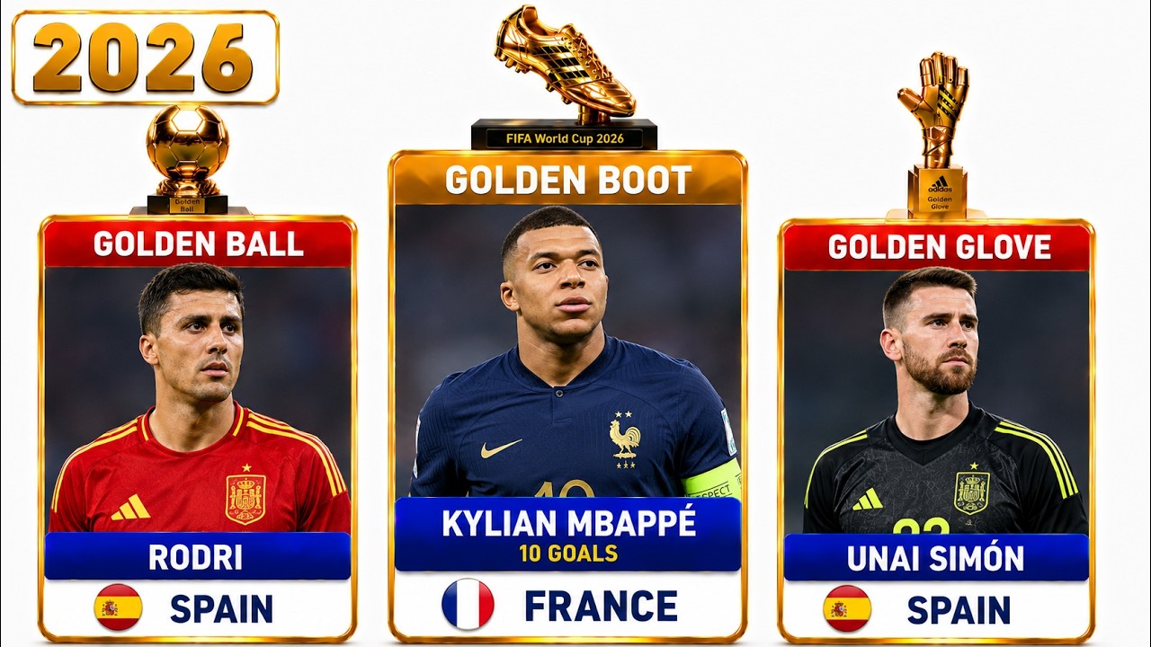 🏆 All FIFA World Cup Award Winners (1930&ndash;2026) | Golden Ball, Golden Boot & Golden Glove
