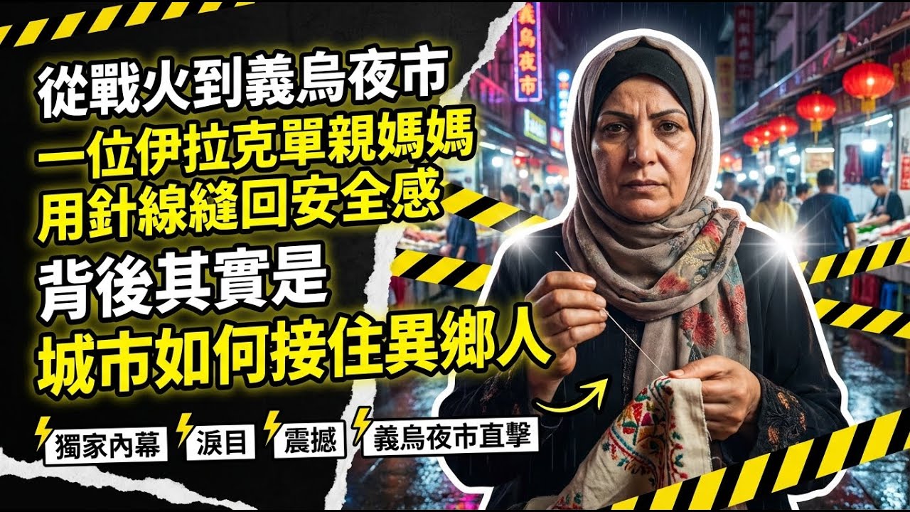 從戰火到義烏夜市：一位伊拉克單親媽媽用針線縫回安全感，背後其實是「城市如何接住異鄉人」