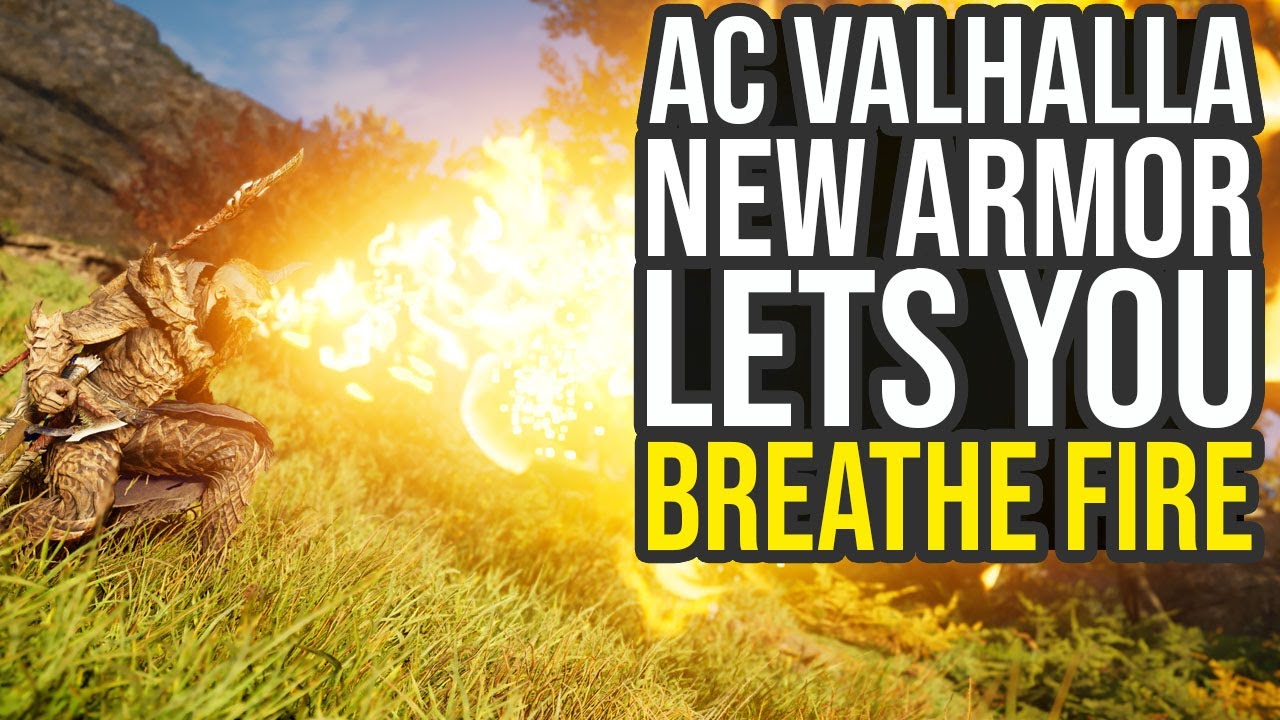 Assassin's Creed Valhalla New Armor Lets You Breathe Fire (AC Valhalla Monster Hunter)