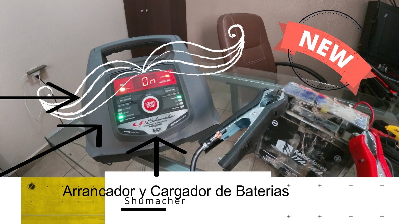 Arrancador y Cargador de Baterias Shumacher