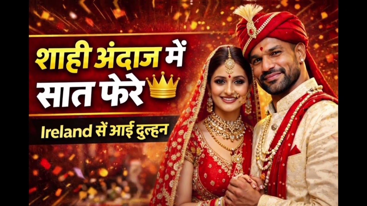 40 की उम्र में शिखर धवन ने की दूसरी शादी 💍 | आयरिश गर्लफ्रेंड सोफी शाइन बनीं दुल्हन | Viral Pics