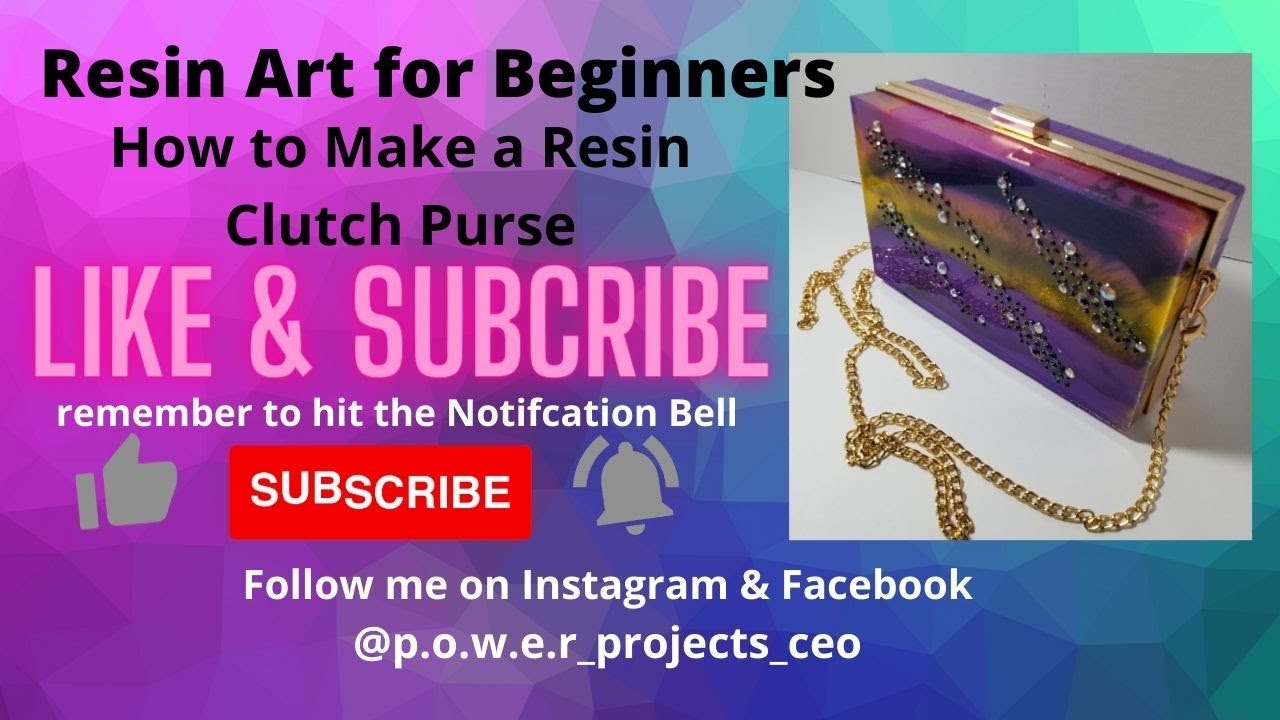 How to Resin a Clutch Purse Tutorial