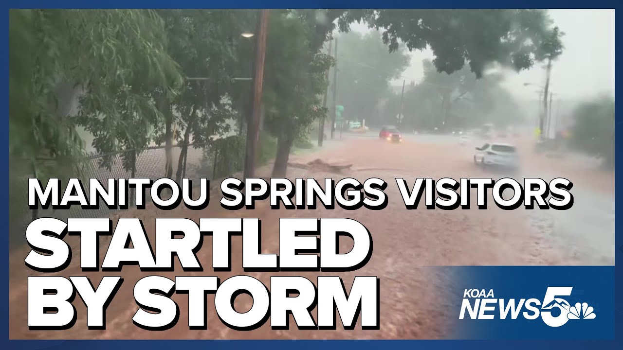 Manitou Springs visitors startled by Wednesday's storm