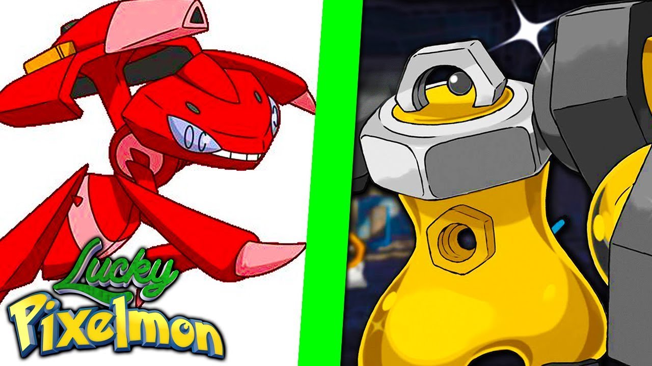 Minecraft LUCKY PIXELMON - ESPECIAL DE 1 HORA ! GENESECT SHINY vs MELMETAL SHINY !!
