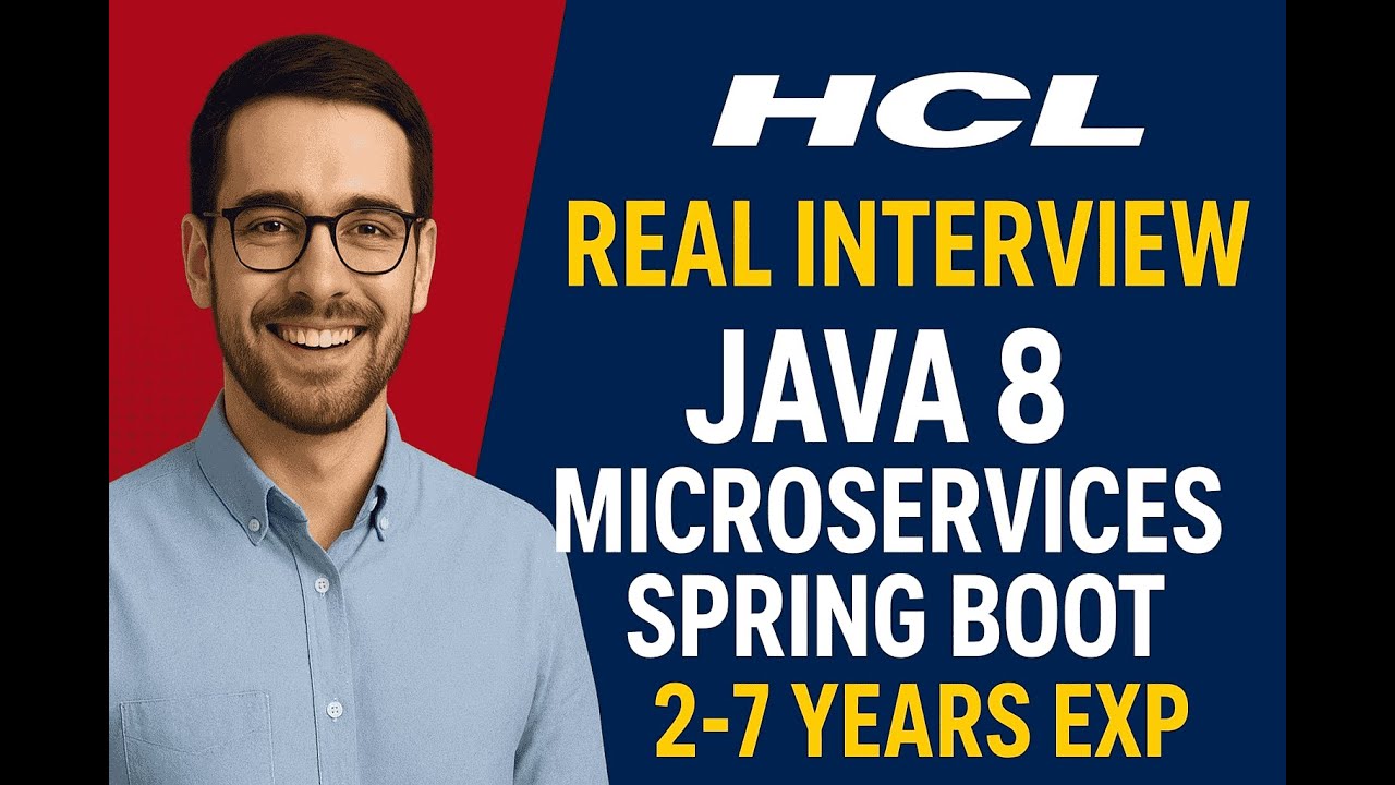 🔔 Собеседование на должность Java-разработчика в HCL | Опыт работы 2&ndash;7 лет | Java 8 | Spring Boot...