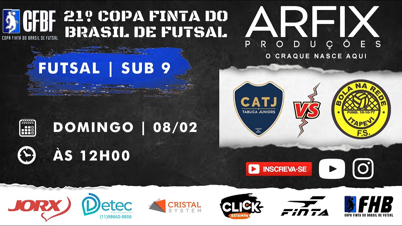 TABUCA JRS x BOLA NA REDE | FUTSAL - SUB 9