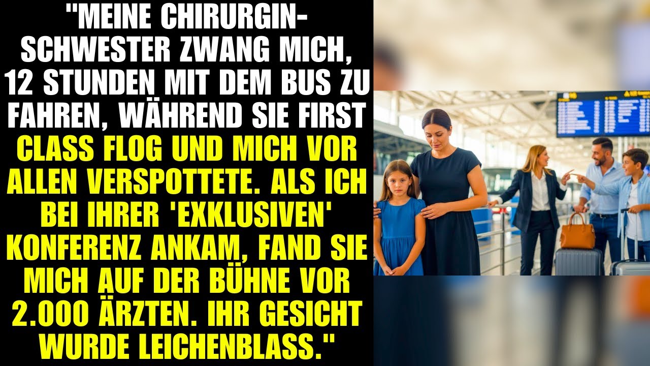 Meine Schwester spottete im Luxus. Dann war ich die Rednerin. Sie verlor.