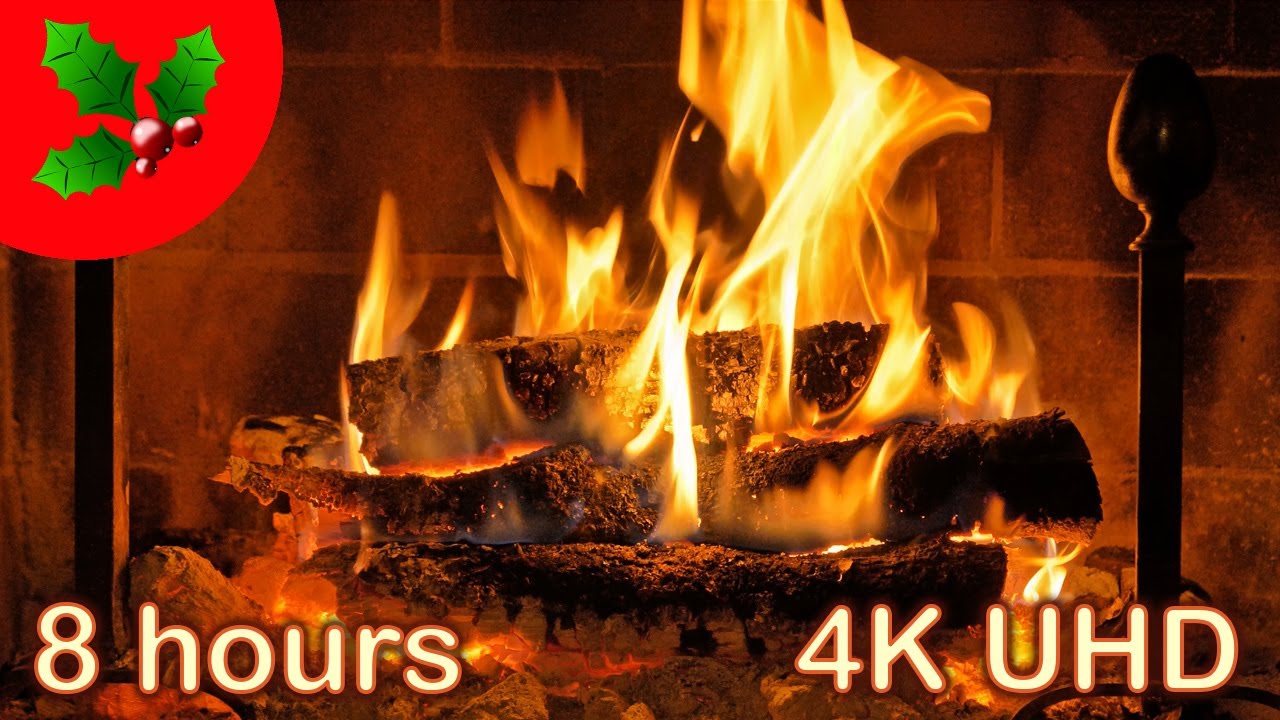 CHRISTMAS MUSIC Fireplace 4K ☆ NO ADS ☆ Christmas GUITAR ☆ Christmas Music Playlist ♫ Instrumental