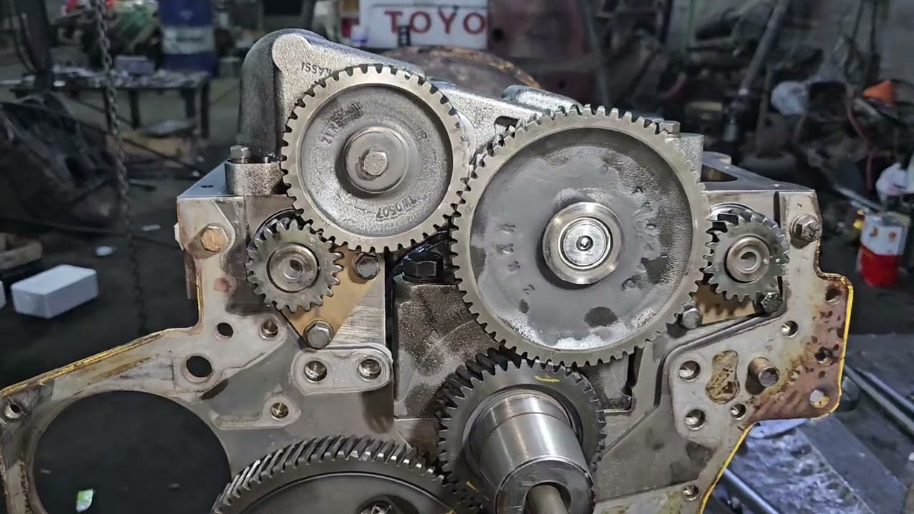caterpillar cat 4 cylinder injection pump timing marks.