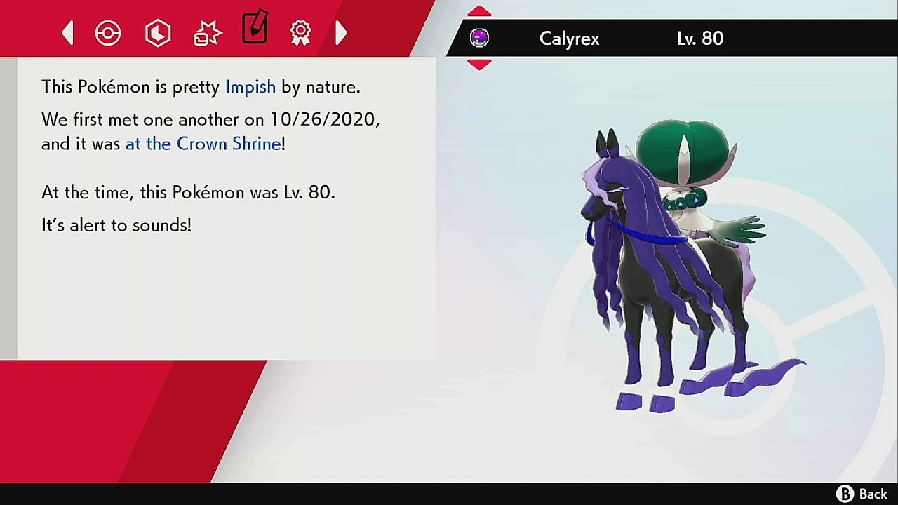 How to Fuse and Diffuse Calyrex and Spectrier Pokemon Sword and Shield Crown Tundra