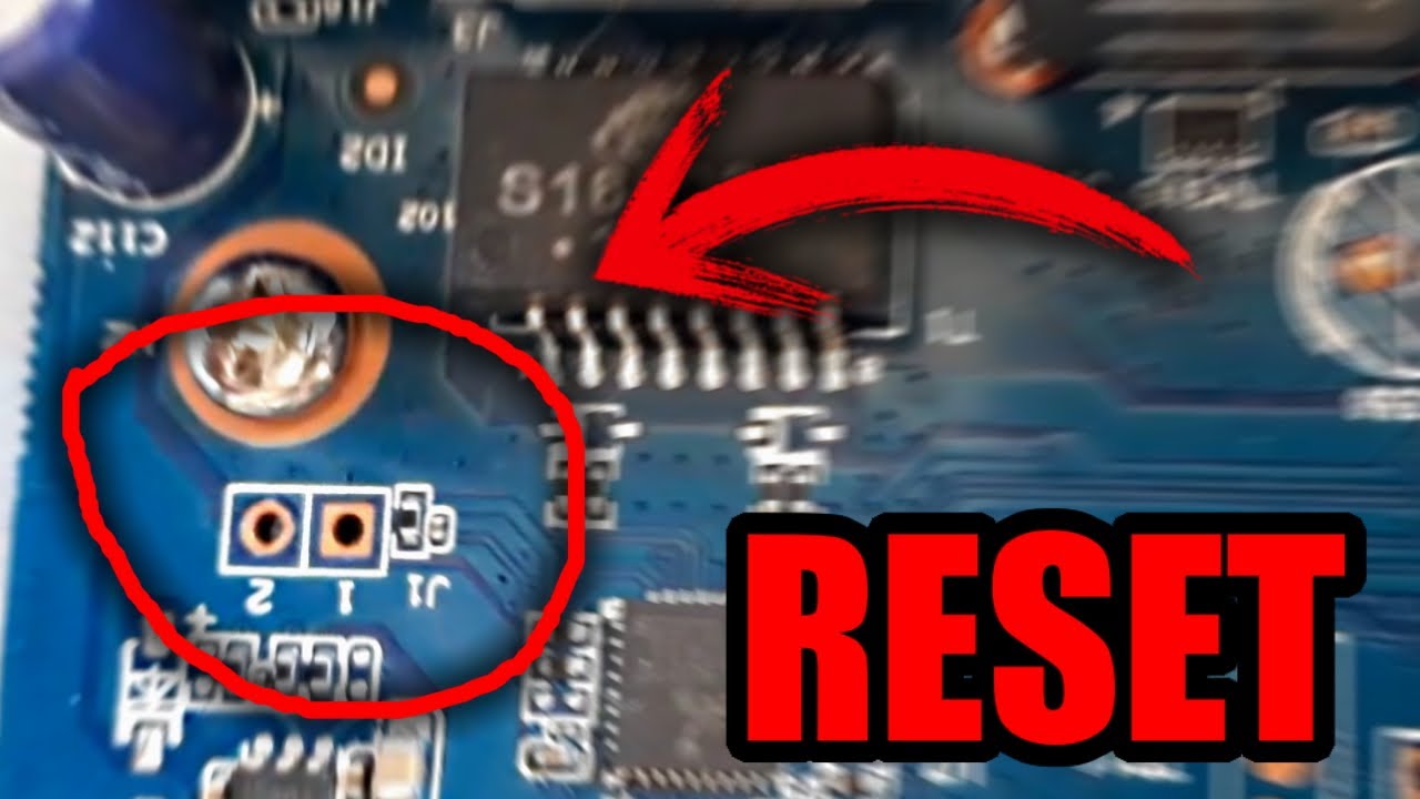 Resetear DVR por Hardware sin Boton de Reset