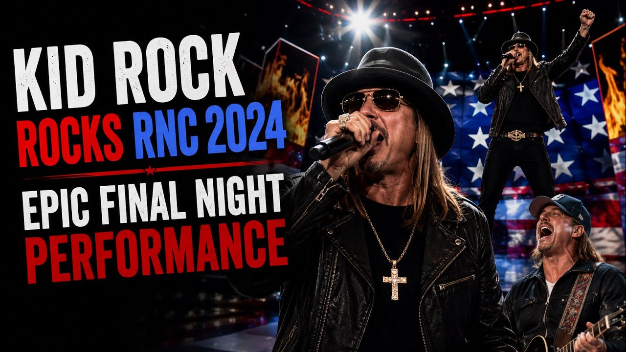 Kid Rock Rocks RNC 2024 🇺🇸 Epic Final Night Performance