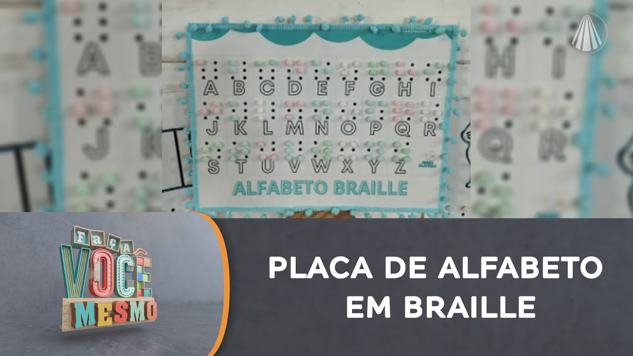 Passo a passo - Como criar uma linda placa em braille