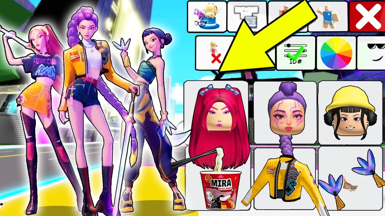 Jak Zmienić się w HUNTRIX z KPOP DEMON HUNTERS w Roblox Brookhaven...