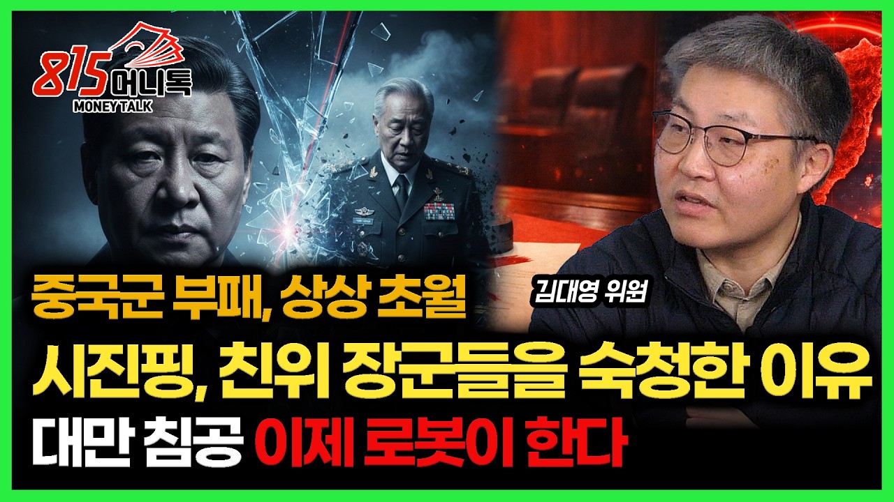 시진핑이 친위 장군들까지 숙청한 이유 '중국군 부패, 상상초월' / 대만 침공 확률 85%? 전쟁은 이제 로봇이 한다 | 군사전문연구위원 김대영