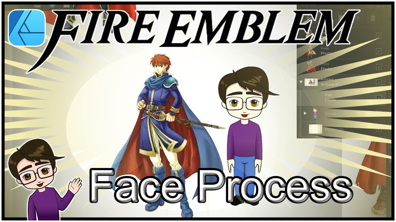 Making a Fire Emblem Style Face in Affinity Designer Vector Art Program!