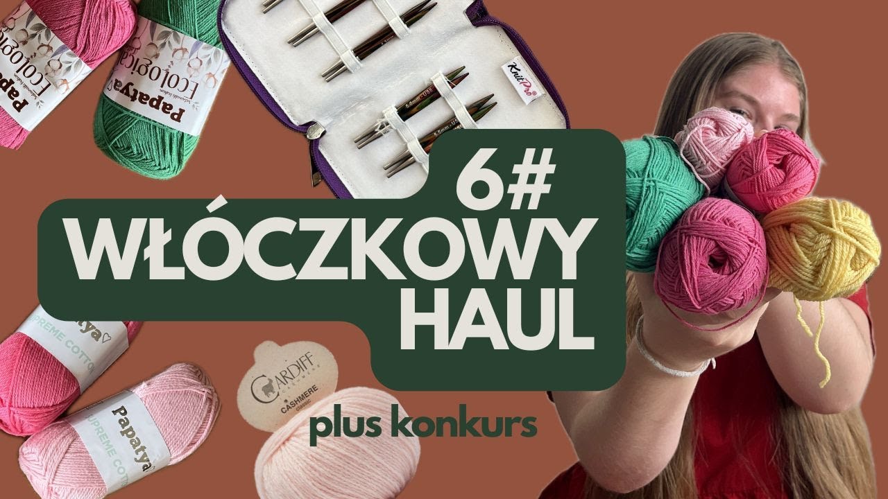 #6 Włóczkowy haul * bawełna na lato * nowa 💛🖤 czapka * konkurs *