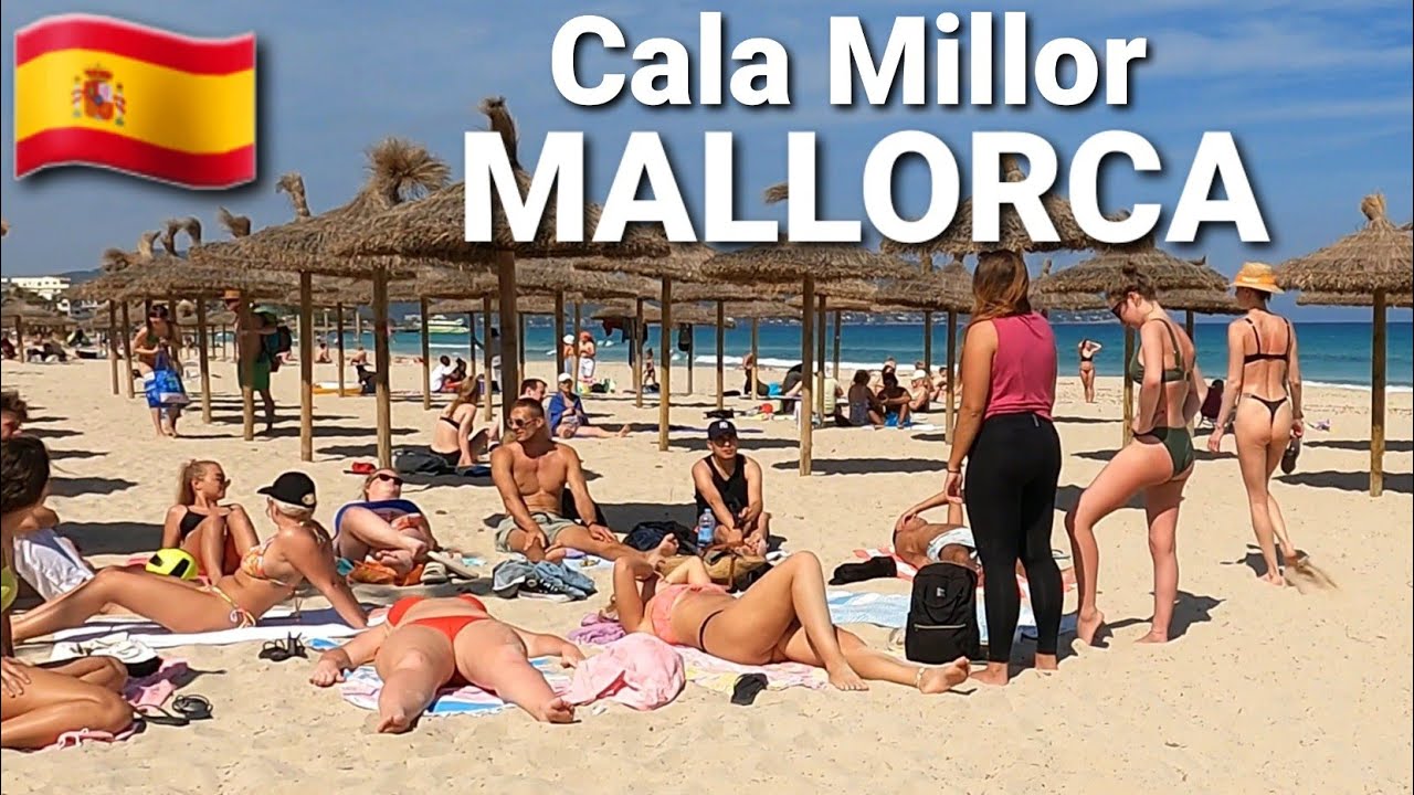 🇪🇦 Прогулка по пляжу Кала Миллор 🏖Мальорка 🏝 ИСПАНИЯ 🌍 23 апреля