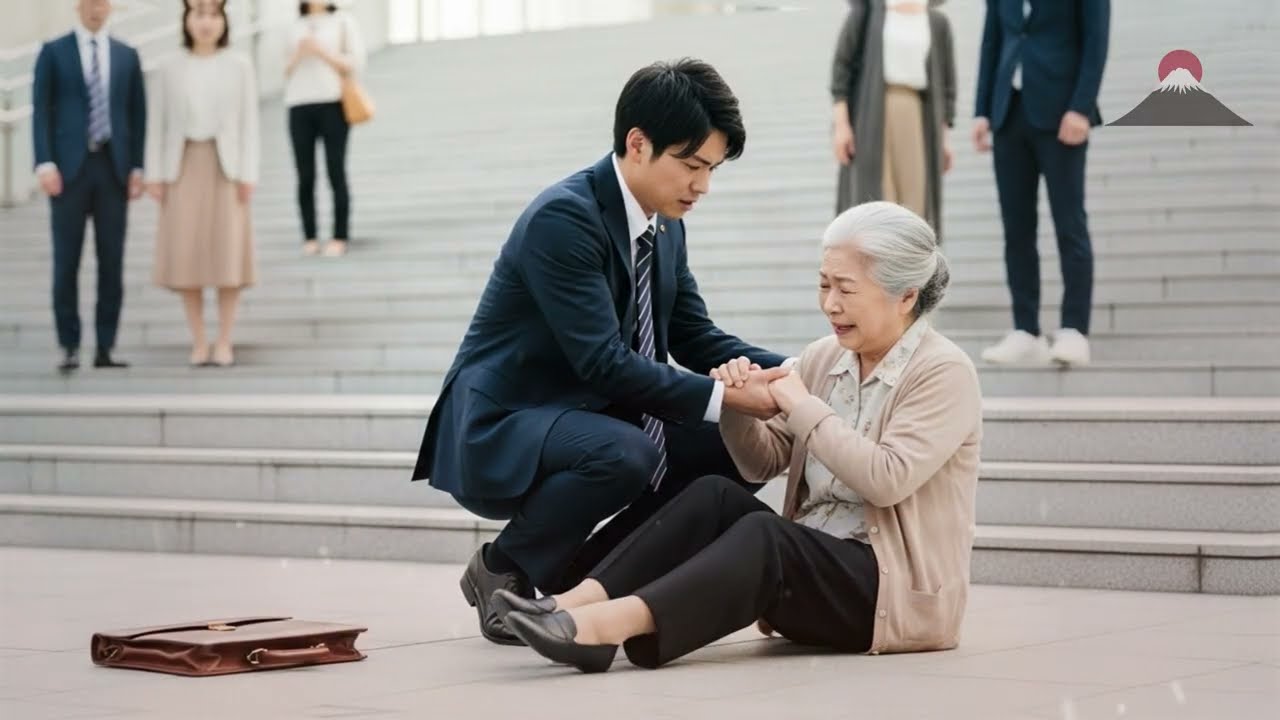 面接当日、階段から落ちた老婦人を救護して遅刻した青年…1週間後、黒いベントレーが自宅前に現れる！