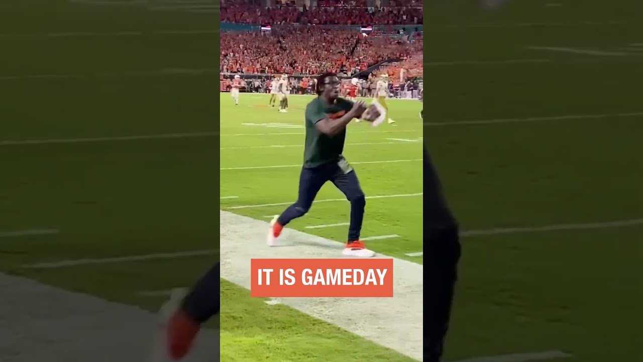 IT IS MIAMI FOOTBALL GAMEDAY! GET PUMPED UP! 