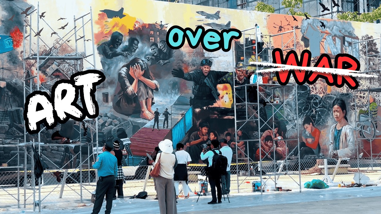 🎨 When Graffiti Tells the Truth: 70+ Artists Unite for Justice in Phnom Penh 🇰🇭