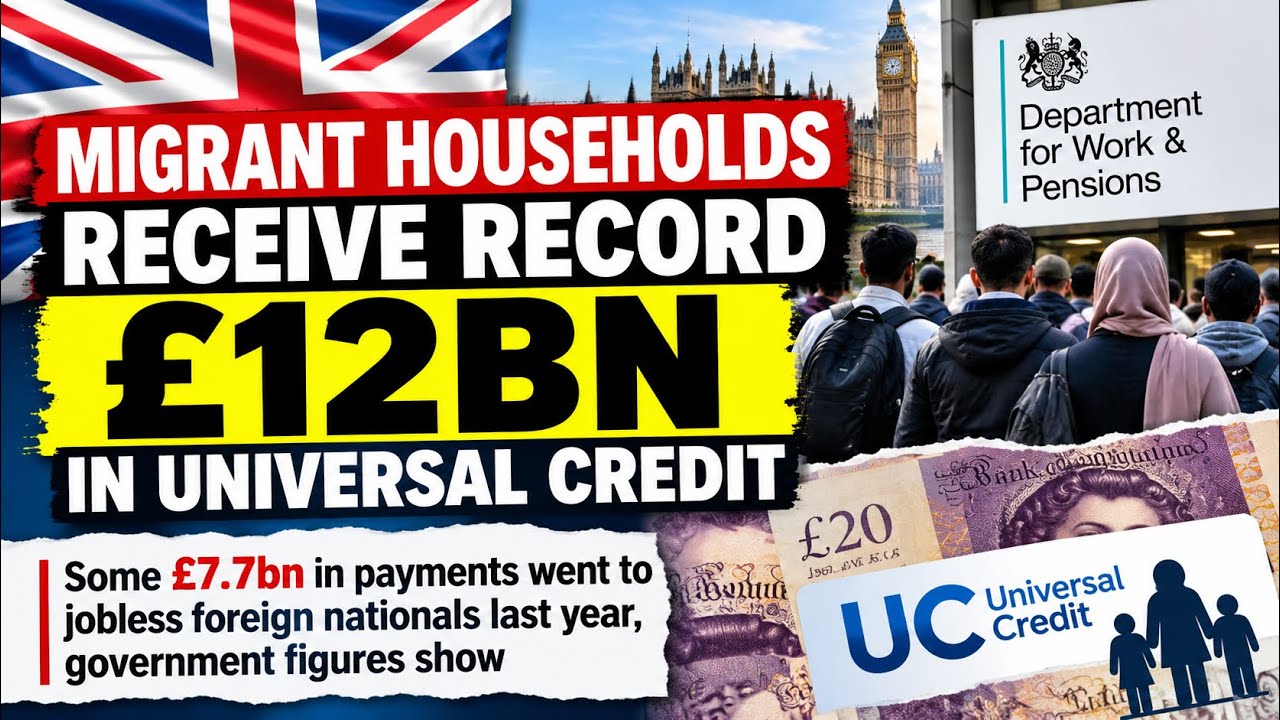 UK Migrants received a record &pound;12bn in Universal Credit. #benefits #migrants #news #crimenews 