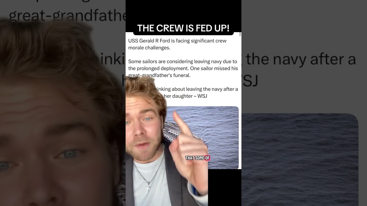 USS Gerald R Ford crew finds themselves in deep 💩!