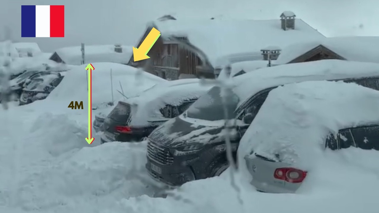 Chaos in France | Snow Burries Entire Villages After Record Snowfall Exceeding 4 Meters