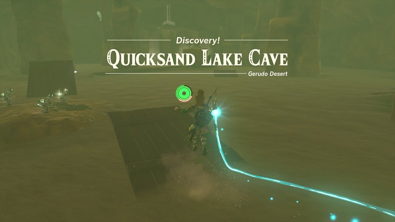 Secret Quicksand Lake Cave in the Gerudo Desert