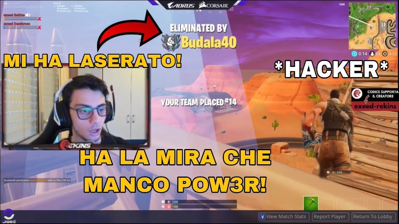REKINS VIENE UCCISO DA UN HACKER E LO SPECTA IN LIVE! REAZIONE ASSURDA!