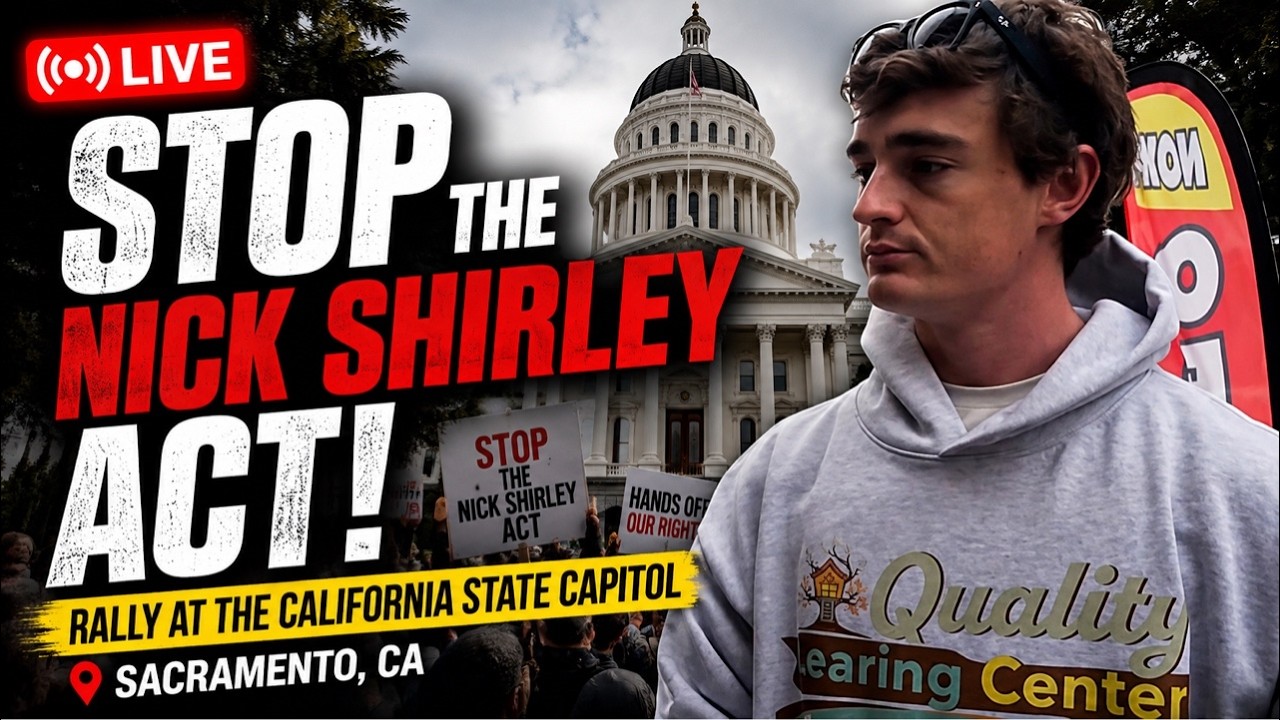 🔴 LIVE: Stop the Nick Shirley Act Rally 📢 | California State Capitol 🏛️ Sacramento