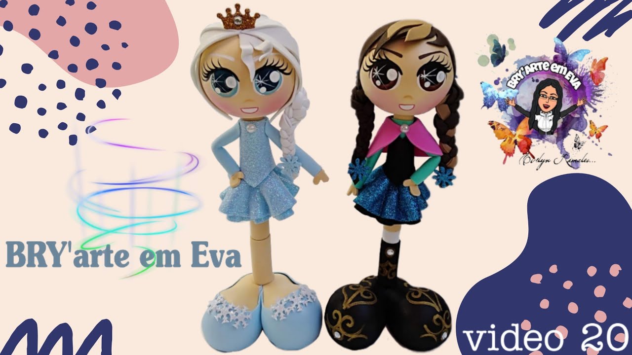 ❄️Ana y Elsa una pierna en foami ❄️
#AnayElsa #Frozen #Bryarteemeva