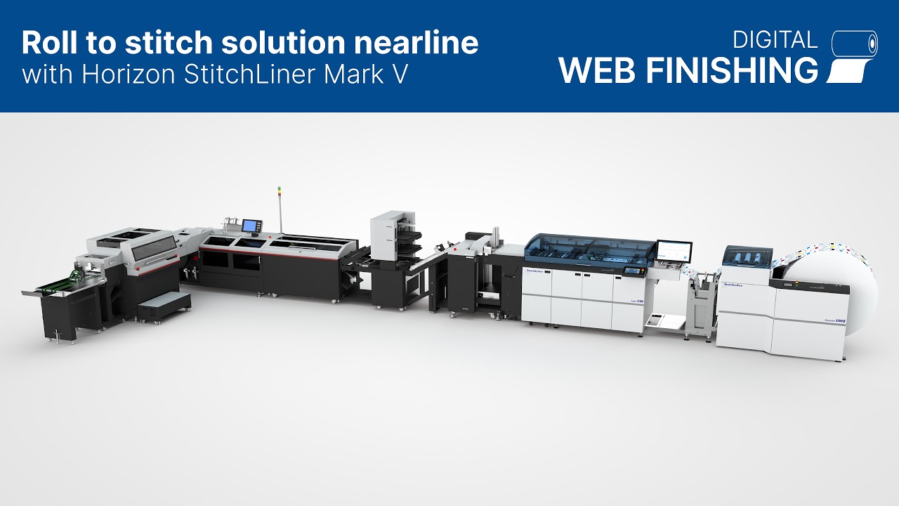 Roll to stitch solution nearline with Horizon StitchLiner Mark V | Hunkeler AG