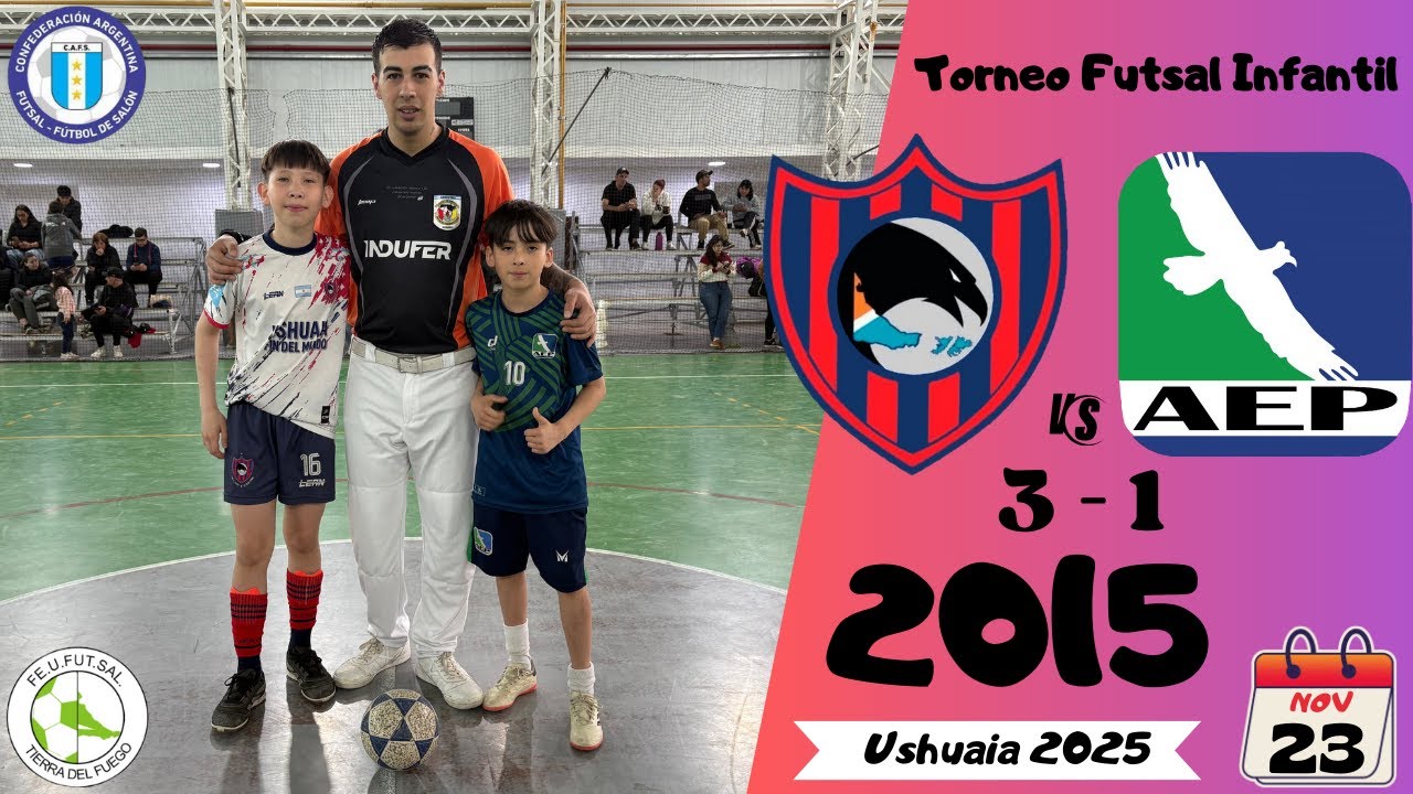 Futsal CAFS Infantiles Ushuaia 2025 - Cuervos vs AEP - 2015