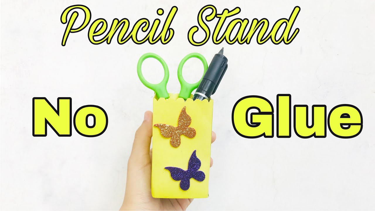 No Glue Pencil Stand | How to make Pen/Pencil Stand | Organizer | Craftova