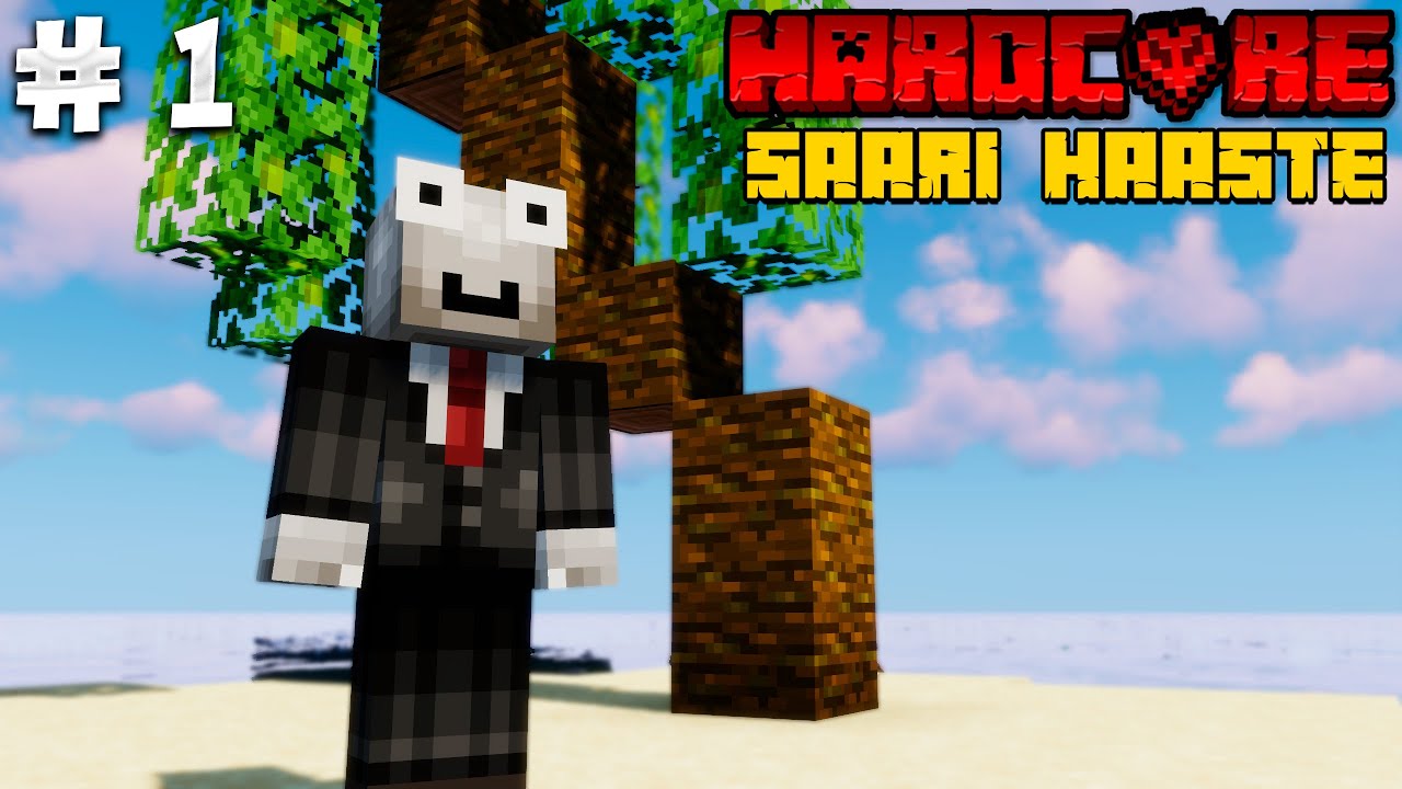 Minecraft Hardcore Haaste: VANKINA SAARESSA! #1