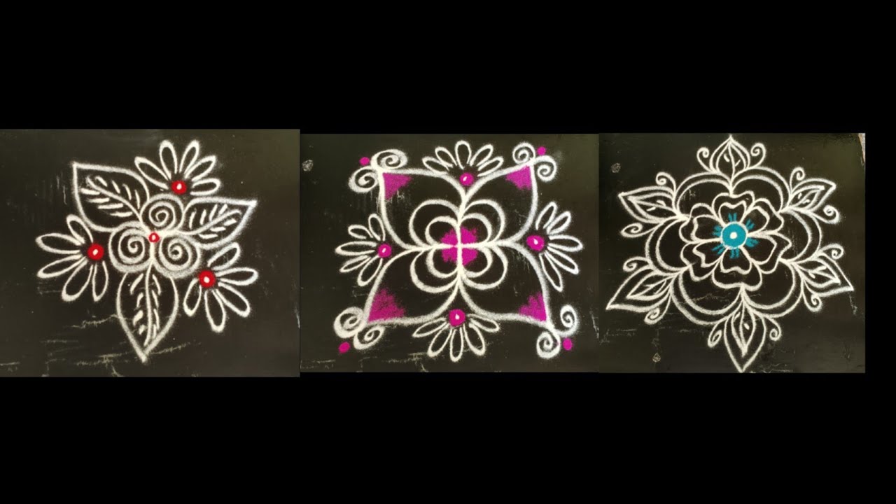 Top:3 Simple Rangoli🌹small Rangoli🌹 #rangolidesigns #indianrangole #rangoli #indiandecoration #kolam