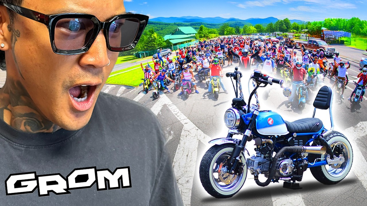 Riding Honda Groms in the Mountains