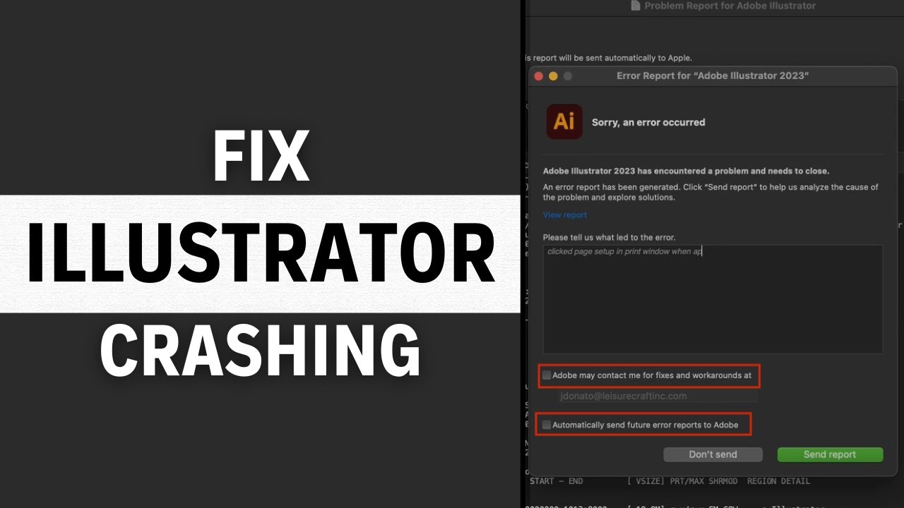 How to Fix Adobe Illustrator Errors & Unexpected Closure Issues (LATEST FIX)