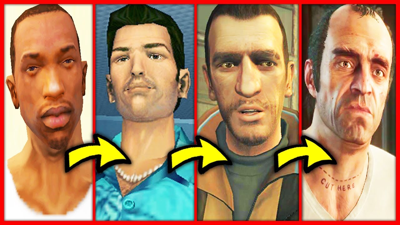 10 ГЛАВНЫХ ГЕРОЕВ GTA ОТ САМЫХ ХУДШИХ ДО САМЫХ ЛУЧШИХ !!! ЭВОЛЮЦИЯ ГЛАВНЫХ ГЕРОЕВ ГТА !!!