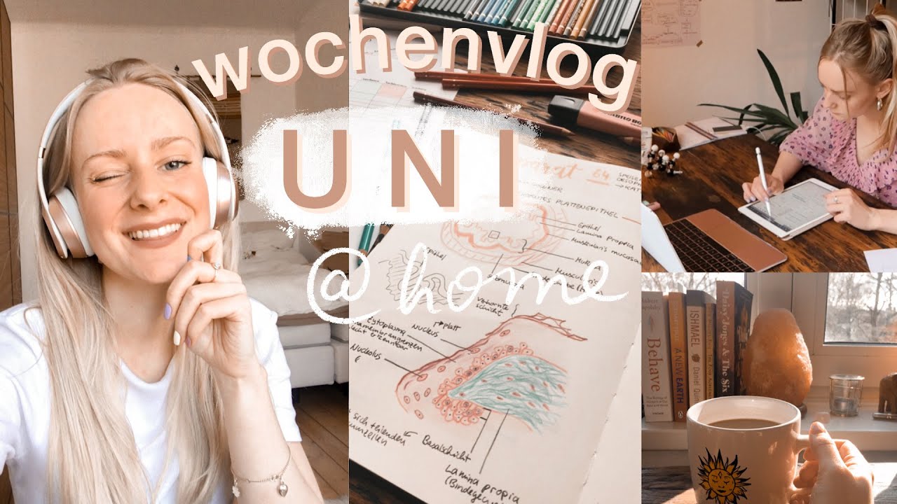 Online-Uni Lernmotivation, produktive Woche @home, viel Histologie | UNI VLOG 05