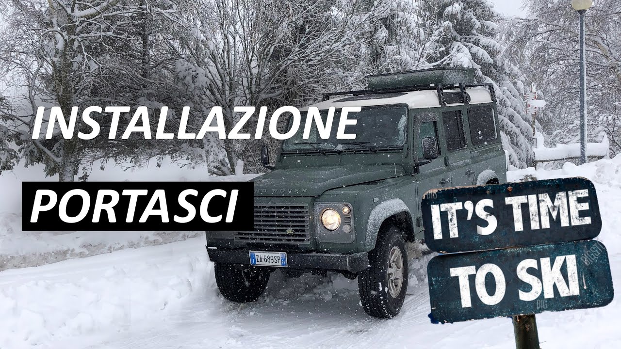 Defender Td4 Installazione  portasci e cambio prese d'Aria
